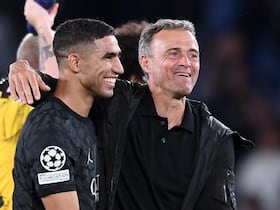 Luis Enrique et Achraf Hakimi