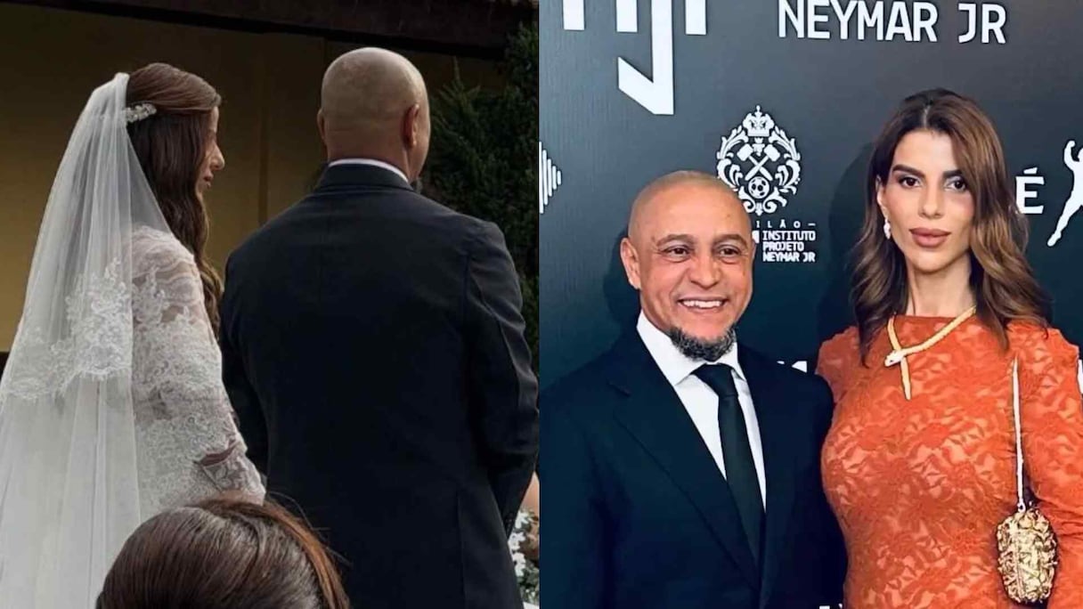 روبرتو كارلوس وزوجته المغربية سهلية الطاهري