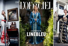 Luz Mendez pose en caftans marocains pour le magazine L'Officiel Arabia.