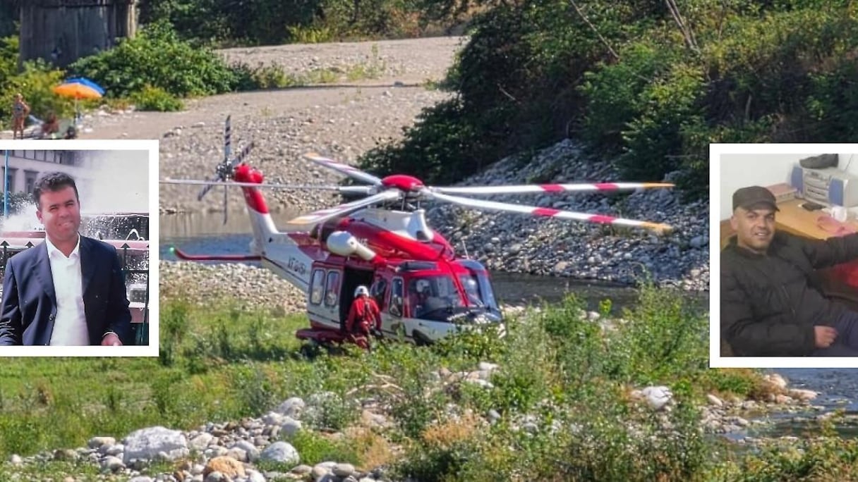 Les sauveteurs intervenant sur les rives de la rivière Sesia en Italie, dimanche 5 juillet 2026.