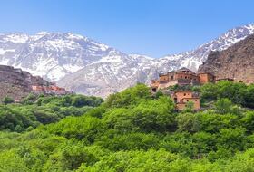 Village d'Imlil, province du Haouz, dans le Haut Atlas.