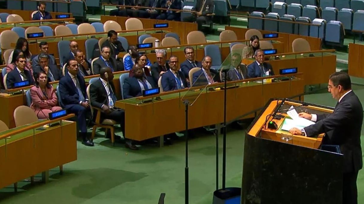 Dans un discours de Nasser Bourita au nom du Maroc au débat général de la 81e session de l’Assemblée générale de l’ONU, mardi 22 septembre 2026 à New York.