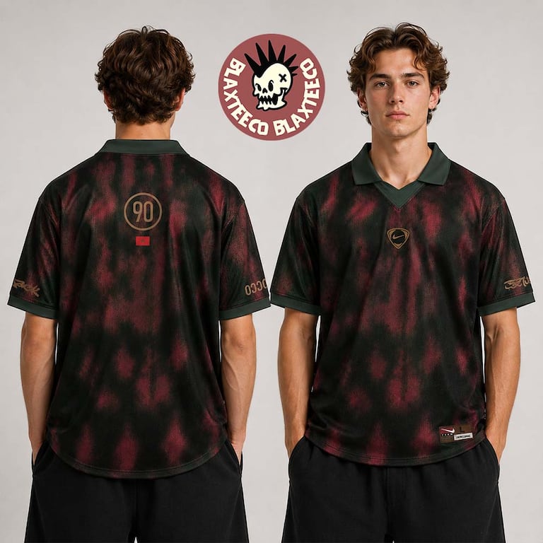 Le Jersey Rétro Total 90, pièce phare de la collection Cactus Jack x NIke Morocco.